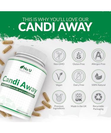 Natural Candida Cleanse & Yeast Support - 90 Vegan Capsules - 3 Month Supply with Caprylic Acid, Oregano & More - Buy Online on GoSupps.com
