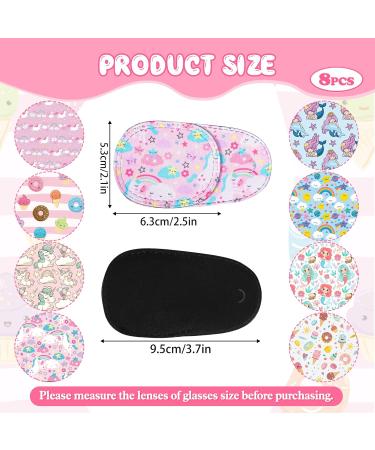 8 Pack Cartoon Eye Patches for Kids - Reusable Amblyopia Strabismus Eyewear for Girls - Buy Online on GoSupps.com