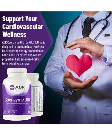 AOR Coq10 60 CT - Premium Coenzyme Q10 for Heart Health & Energy | Buy Internationally - Buy Online on GoSupps.com
