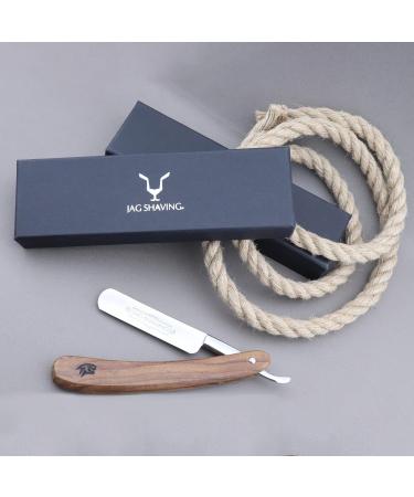 Jag Shaving Razor - Sustainable Black Safety Razor with Leather Case | Eco-Friendly Razor for Men - Buy Online on GoSupps.com