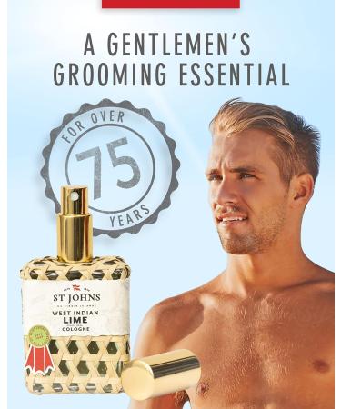 St Johns West Indian Lime Cologne | Refreshing Caribbean Citrus Cologne for Men | Citrus Cologne Mens Fragrance | (4 oz spray) cologne for men - Buy Online on GoSupps.com