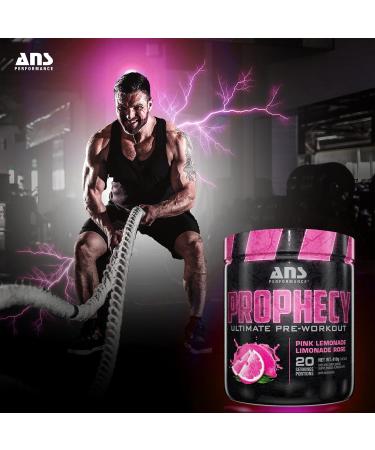 ANS Performance Prophecy Pre Workout Powder (20 servings 14.5 oz) Gluten Free Pre-Workout Formula - Energy & Strength - Sugar Free- Increase Power & Workout Volume (Pink Lemonade) - Buy Online on GoSupps.com