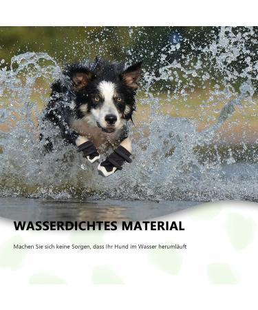 Waterproof Dog Shoes for Medium & Large Dogs - Non-Slip Sole Reflective Velcro Breathable Paw Protection (XXL Black - 4 Pack) - Buy Online on GoSupps.com