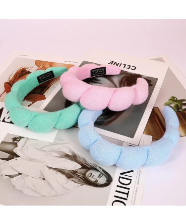Shoprox Spa Headband | Women's Sponge & Terry Cloth Hair Headband | Face Washing & Skincare Headband | Blue - Buy Online on GoSupps.com
