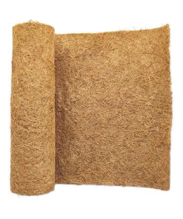 Sunyay coconut mat 100% organic 40x100 cm Coco liner mulch for plants weed control fabric mat coconut carpet for animals brown 40 x 100 cm