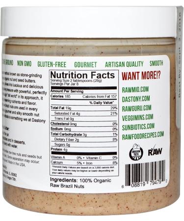 Buy Dastony Organic Brazil Nut Butter 8 oz | Premium Healthy Spread - Buy Online on GoSupps.com