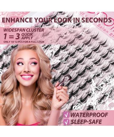 Fairy Lash Clusters Kit - 8-18mm Manga Eyelash Extensions | C Curl DIY Ultra-Thin Invisible Band | Spiky Anime Lashes for Dramatic Look - Buy Online on GoSupps.com