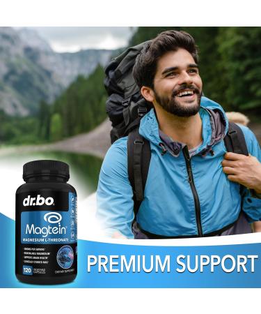 Magnesium L-Threonate Magtein Capsules - Magtein Magnesium L-Threonate 2000mg Supplement Capsules for Brain Health Memory Sleep & Cognitive Support - Pure Treonato de Magnesio Supplement - 120 Caps - Buy Online on GoSupps.com