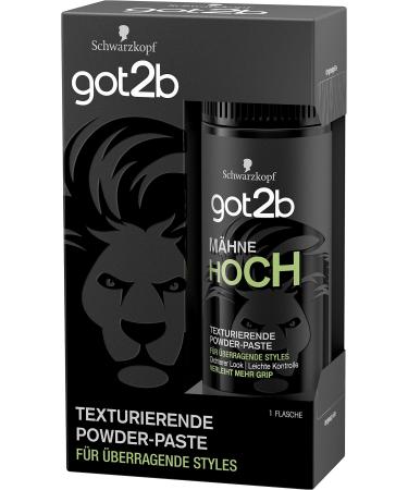 Schwarzkopf got2b Texturising Powder Paste Mane High Pack of 6 x 15 g