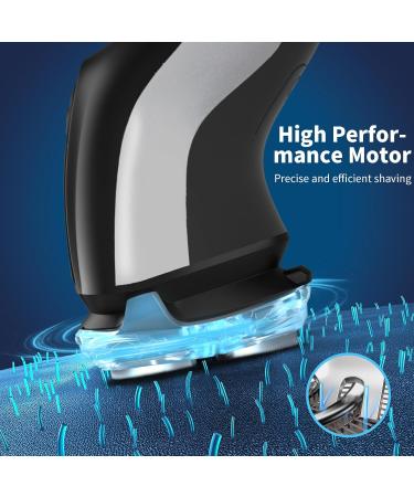 SweetLF Electric Razor for Men - IPX7 Waterproof 4D Rotary Shaver with 3 Blades & Pop-Up Trimmer - Rechargeable Cordless Design - Upgrade Series SWS7105 - Buy Online on GoSupps.com