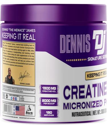 DENNIS JAMES Creatine HCL - Micronized Powder 150 Servings 300g | Fruit Punch Flavor | Premium International Shipping - Buy Online on GoSupps.com
