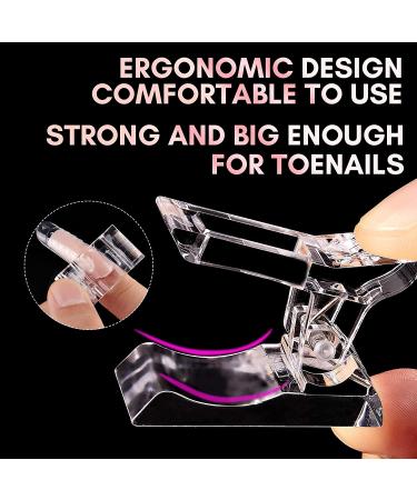 Makartt Nail Tip Clips & Dual Forms Kit - 12Pcs Clear Acrylic Clips + 72Pcs Molds for Poly Gel Nails | Beginner's Nail Art Tools - Buy Online on GoSupps.com