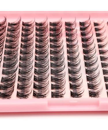 Bodermincer D Curl DIY Clusters Eyelash Extension Segmented Lashes Bundle - 120 Volume Natural Eyelashes (10-12-14-16mm Mix) - Buy Online on GoSupps.com
