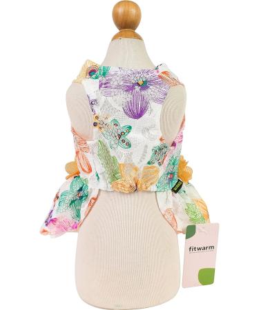 Fitwarm Mothers Day Flower Dog Dress - Birthday Party Puppy Sundress Yellow XS - Buy Online on GoSupps.com