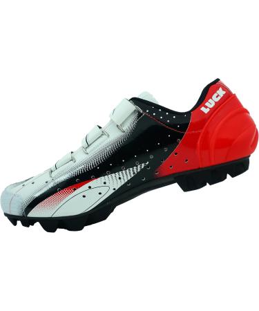 Luck Extreme MTB Bike Shoe - Carbon Sole Seamless Microfiber Breathable & Durable - Size 43 EU Red | International Shipping - Buy Online on GoSupps.com