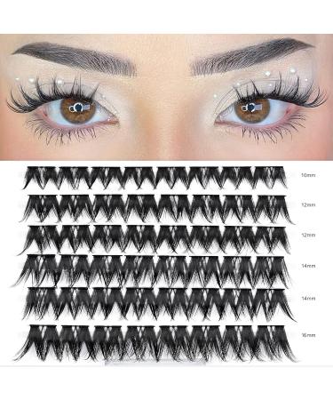 Lankiz 0.07 D Curl Single Eyelash Extensions - 10-16mm Cluster Lashes | 48 PCs DIY Artificial Fake Lashes for Home Use - Buy Online on GoSupps.com