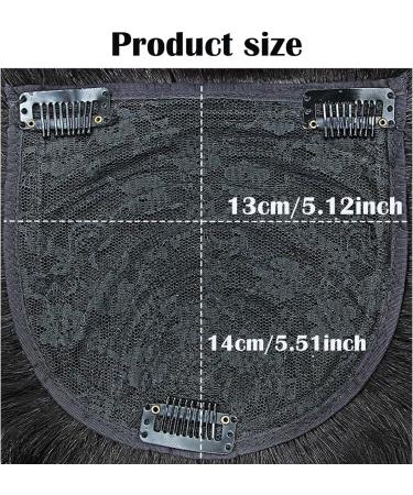 Men's Black Real Human Hair Wig System - Invisible Forehead Hairpiece with Fringe Bang Replacement - Buy Online on GoSupps.com