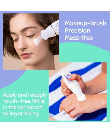 Busy Squid Sunscreen Applicator for Kids & Adults | Refillable Mess-Free Travel Size Brush for Even Lotion Application - Buy Online on GoSupps.com