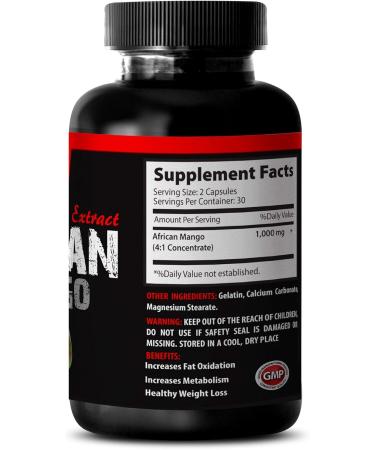 African Mango Cleanse 1000mg Extract - Pure African Mango Weight Loss Supplement - 60 Capsules - Buy Online on GoSupps.com