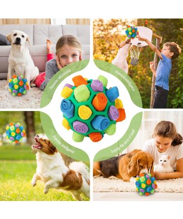 Codddtoo Pet Snuffle Ball Toy Interactive Dog Puzzle Toys Educational Foraging Toy Slow Feeder Bite Resistant Puppy Playing Portable Interactive Dog Puzzle Toy for Puppy Small Medium Size Dogs - Buy Online on GoSupps.com