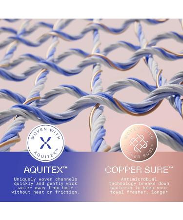 AQUIS Flip Hair-Drying Tool - Water-Wicking Ultra-Absorbent Recycled Microfiber Pearl - Buy Online on GoSupps.com