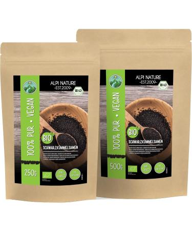 Whole organic black cumin (250g) black cumin seeds from controlled organic farming laboratory tested - Buy Online on GoSupps.com