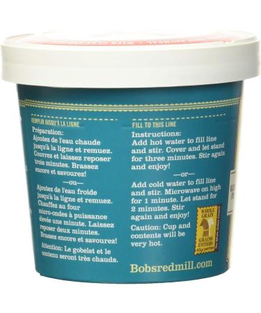 Bob's Red Mill Gluten Free Oatmeal Cup Classic 51g Classic Original 51 g (Pack of 1) - Buy Online on GoSupps.com