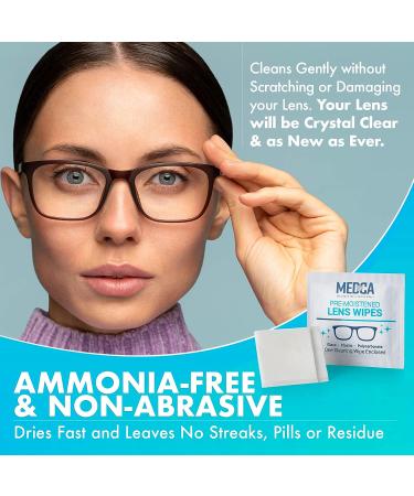 Premoistened Lens and Glass Cleaning Wipes - Portable Travel Cleaner for Glasses  Camera  Cell Phone  Smartphone  and Tablet - Disposable  Quick Drying  Streak Free - Individually Wrapped  Pack of 200 - Buy Online on GoSupps.com
