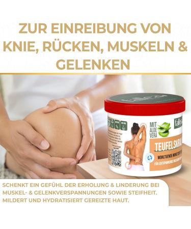 Fallea Teufelskalle Balm with Aloe Vera - 500ml Devil's Claw Cream for Muscles & Joints Relief | International Shipping Available - Buy Online on GoSupps.com