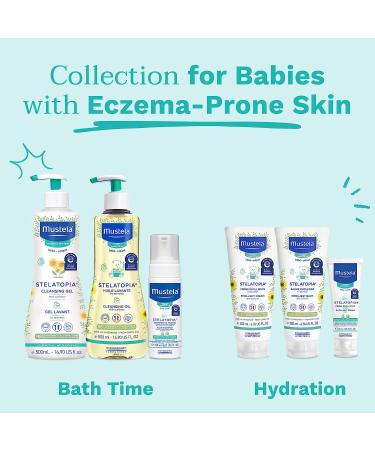 Mustela Stelatopia Eczema-Prone Skin Cleansing Oil - Baby Body Wash - Fragrance-Free - 16.9 fl. oz - Buy Online on GoSupps.com
