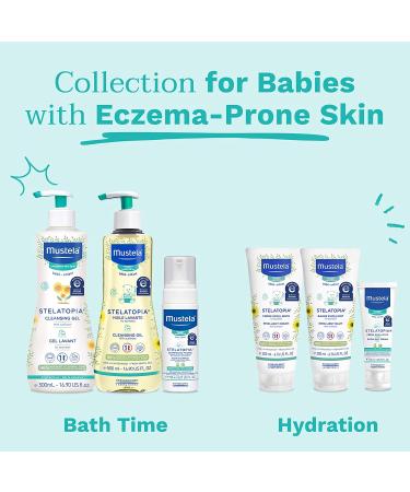 Mustela Stelatopia Emollient Cream - Sunflower Fragrance Free, 6.76 fl oz (200 ml) | Best for Sensitive Skin - Buy Online on GoSupps.com