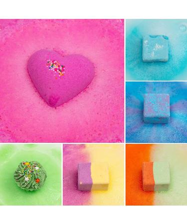Kids Bath Bomb Gift Set - Natural Shea Butter Spa Fizzies for Her, Mom, Girls - Birthday Christmas Valentines Mothers Day Gift - Color 1 - Buy Online on GoSupps.com