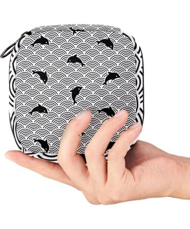 Womens Napkin Storage Bag - Portable Menstrual Pad Bag with Zipper for Teens & Women - Colorful & Stylish - Buy Online on GoSupps.com