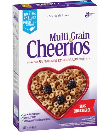 CHEERIOS Multi Grain Cereal Box Whole Grain is the First Ingredient 342 Grams Package of Cereal - Buy Online on GoSupps.com
