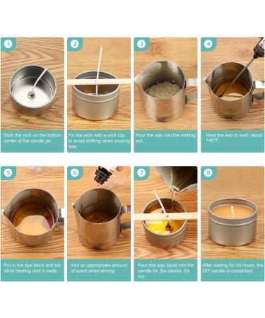 Haccah Complete Candle Making Kit - DIY Arts and Crafts Supplies for Adults & Kids | Wax, Wicks, Scents, Dyes, Melting Pot & Candle Tins - Buy Online on GoSupps.com