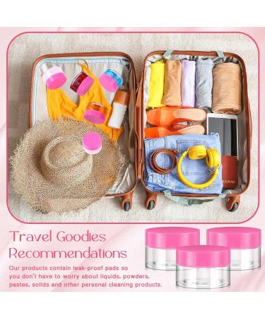 Patelai 4 Pieces Round Clear Wide-mouth Leak Proof Plastic Container Jars with Lids for Travel Storage Makeup Beauty Products Face Creams Oils Salves Ointments DIY Making or Others (Pink 1 Ounce) - Buy Online on GoSupps.com