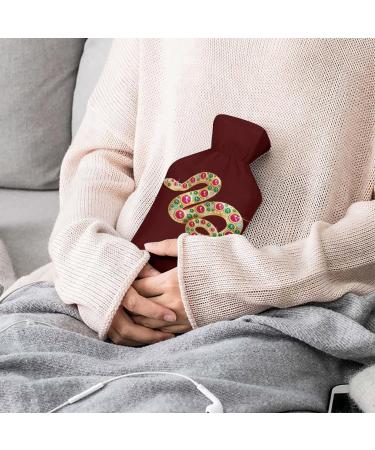 Jeweled Snake Hot Water Bottle - Plush Cover Hand Warmer for Adults & Kids | 26.5x15.3cm - International Shipping Available - Buy Online on GoSupps.com