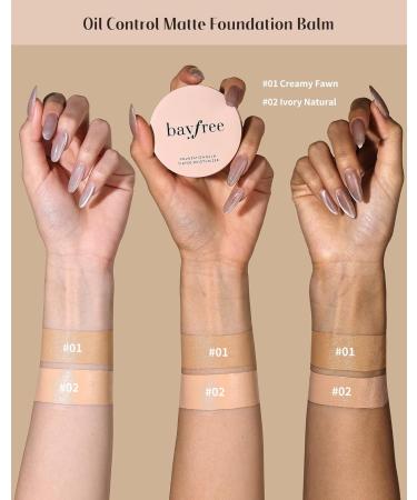 bayfree Tinted Moisture Foundation Balm Fond de Teint Correcteur Longue Tenue 24H Hydratant & L ger R sistant la Transpiration Finition Naturelle Buildable Maquillage Vegan Cor en CREAMY FAWN - Buy Online on GoSupps.com