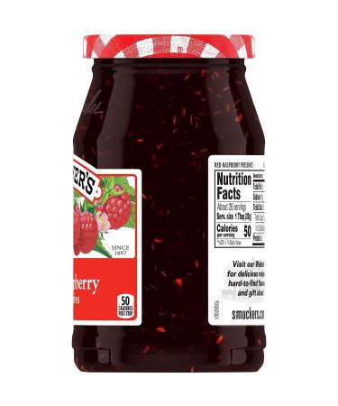 Smucker's Red Raspberry Preserves 18 Ounces - Pack of 4 | Sweet and Tangy Red Raspberry Spread - Buy Online on GoSupps.com