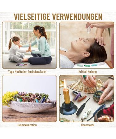 24-Piece Healing Crystals Set - Reiki Meditation Gemstone Chakra Stones | Amethyst Tiger Eye Obsidian Malachite - Perfect for Spiritual Decor & Esoteric Gifts - Buy Online on GoSupps.com