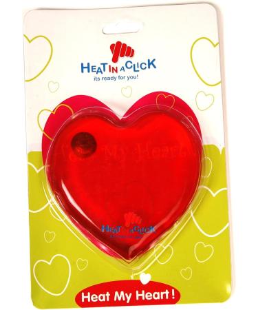 Heat in a Click Reusable Heart-Shaped Heat Pack - Eco-Friendly, Instant Heat Therapy - Buy Online on GoSupps.com