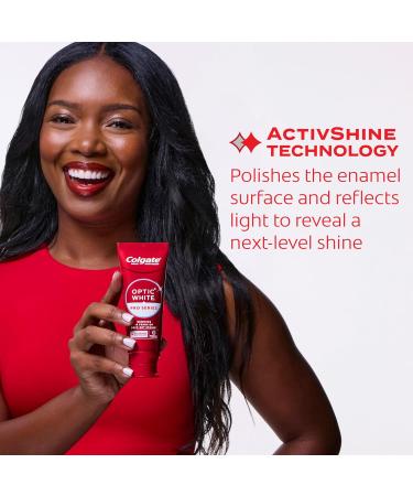 Colgate Optic White Pro Series High Impact White 3 Pack Teeth Whitening Toothpaste with 5% Hydrogen Peroxide and ActivShine Brilliant Mint Flavor 3.0 OZ - Buy Online on GoSupps.com