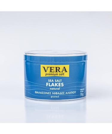 Organic Natural Sea Salt Flakes from Cyprus 100 % Natural Product 70g Vera Premium Salt Gourmet Salt Crystal Flakes Kosher Certified - Buy Online on GoSupps.com