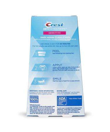 Crest 3D Whitestrips for Sensitive Teeth - 28 Strips Teeth Whitening Kit - Buy Online on GoSupps.com