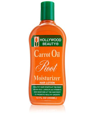 HOLLYWOOD BEAUTY CARROT OIL LOTION CARROT OIL ROOT MOISTURIZER HAIR LOTION 12oz