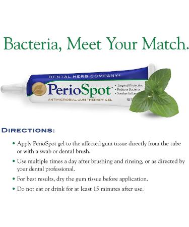 PerioSpot Antimicrobial Gum Therapy Gel | 0.5 oz. | Effective Periodontal Treatment - Buy Online on GoSupps.com