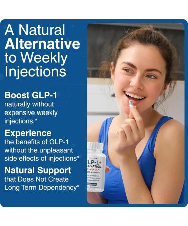 GLP-Activate Supplement - Boost GLP-1 Production Regulate Metabolism 60 Capsules for Overall Health Support - International Shipping Available - Buy Online on GoSupps.com