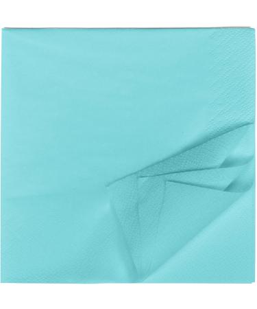 HEKU 100 Light Blue 3-Layer Napkins - 33x33cm Highly Absorbent Stylish & Uniform Quality for Events | Practical 5-Pack - Buy Online on GoSupps.com