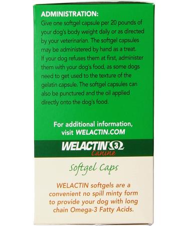 Nutramax Laboratories Welactin Canine Softgel Capsule 120 Count 3-Pack - Buy Online on GoSupps.com
