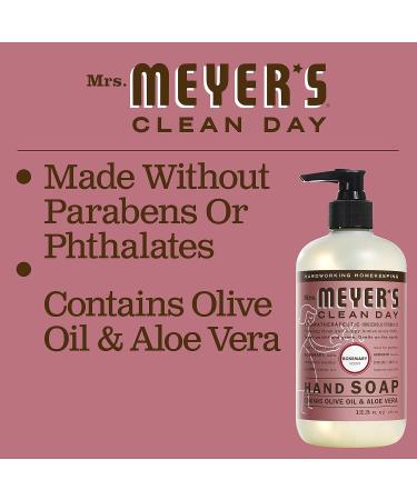 MRS. MEYER'S CLEAN DAY Hand Soap with Essential Oils - Biodegradable Rosemary Formula 12.5 fl. oz - Shop Internationally - Buy Online on GoSupps.com